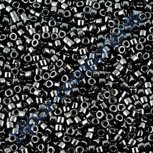 Miyuki DELICA Seed Beads Rocailles, Black (# DB0010), Glass, Japan