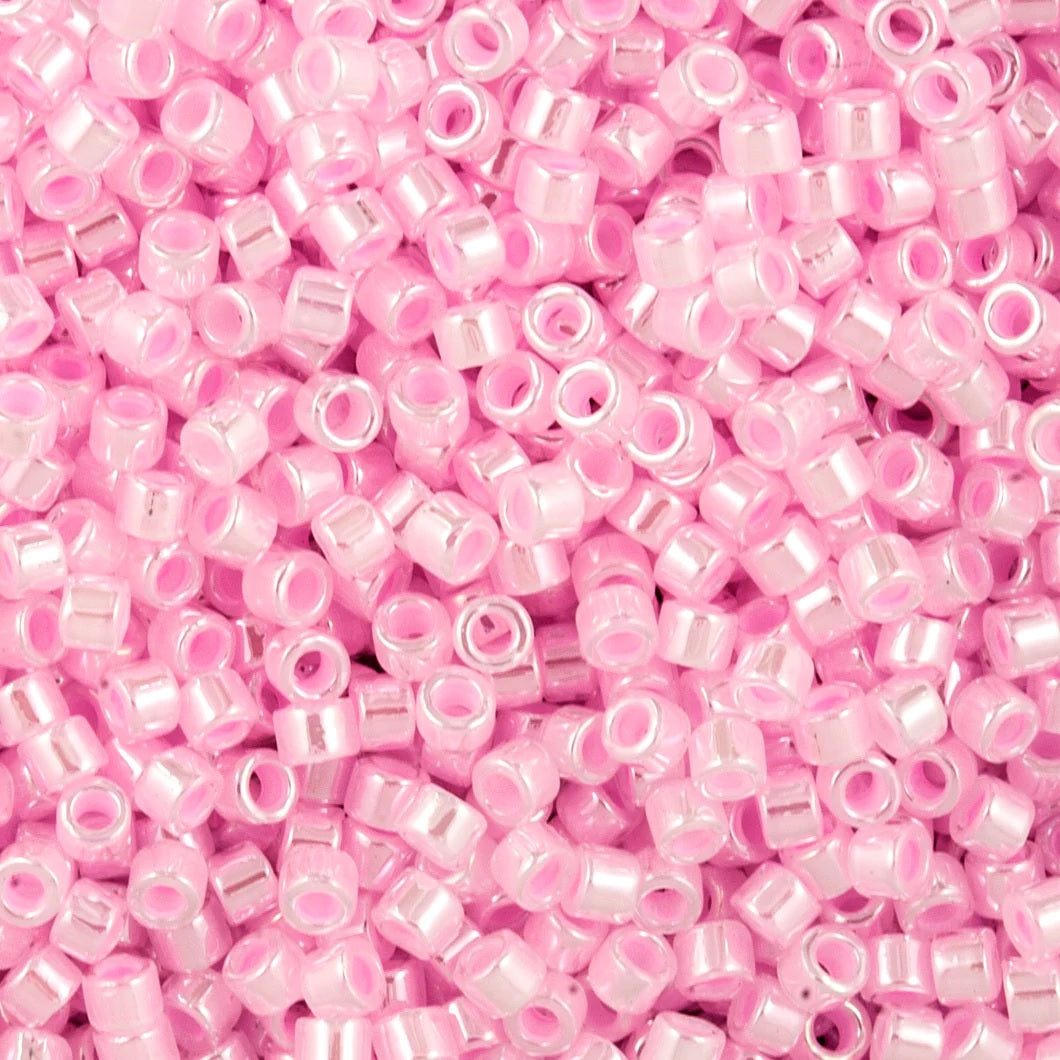 Miyuki DELICA Seed Beads Rocailles, Ceylon Pink (# DB0244), Glass, Japan