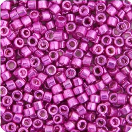 Miyuki DELICA Rocailles, Galvanized Hot Pink (#DB0425), Glas, Japan 