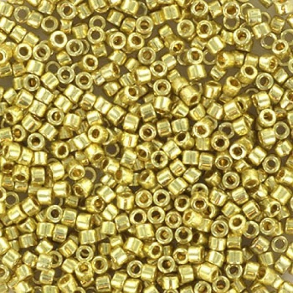 Miyuki DELICA Seed Beads Rocailles, Duracoat Galvanized Yellow (# DB2502), Glass, Japan