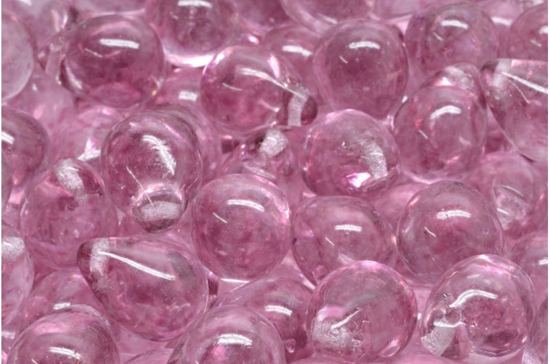 OUTLET 10 克泪珠珠，水晶浅紫红色（00030-34306），玻璃，捷克共和国