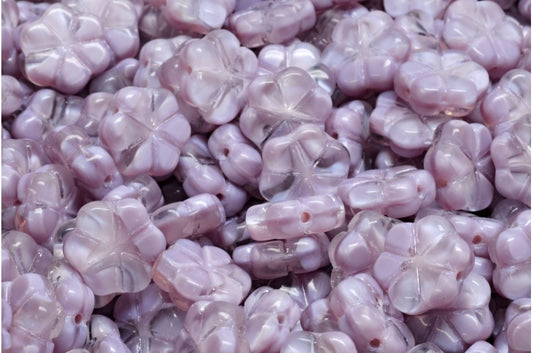 Garland Flower Beads, Violet Moonlight (26016), Glass, Czech Republic