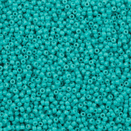 TOHO Round Seed Beads Rocailles, Opaque Turquoise (# 55), Glass, Japan