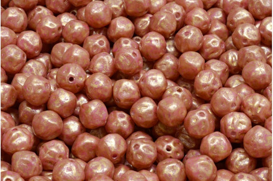 Pressed Beads, White Opal 84305 86720 (02020-84305-86720), Glass, Czech Republic