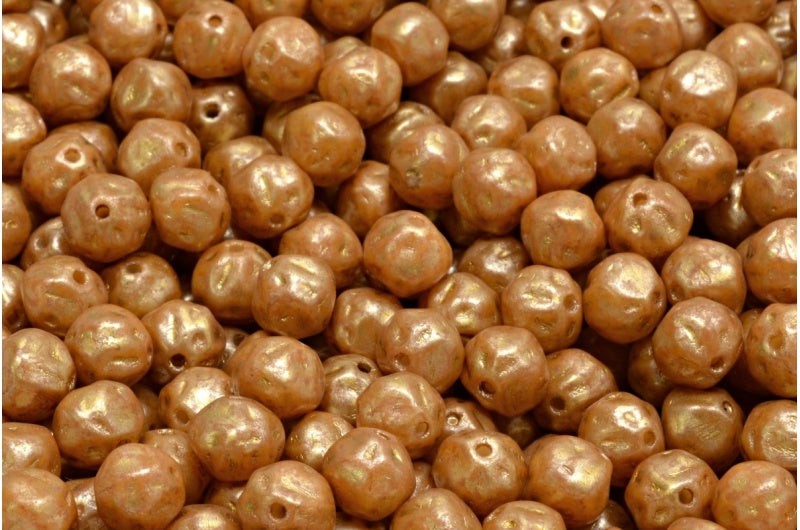 Pressed Beads, White Opal 84311 86720 (02020-84311-86720), Glass, Czech Republic