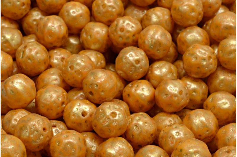 Pressed Beads, White Opal 84303 86720 (02020-84303-86720), Glass, Czech Republic