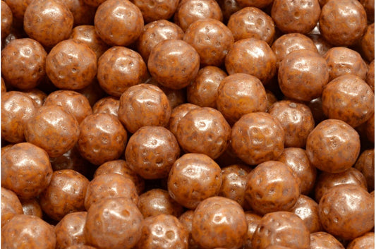 Pressed Beads, White Opal 84303 86750 (02020-84303-86750), Glass, Czech Republic