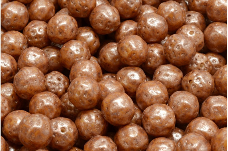 Pressed Beads, White Opal 84311 86750 (02020-84311-86750), Glass, Czech Republic