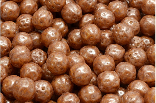 Pressed Beads, White Opal 84311 86750 (02020-84311-86750), Glass, Czech Republic