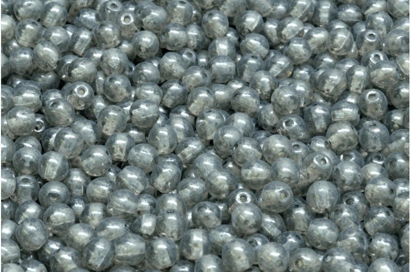 ラウンドドラックビーズ、クリスタル 86790 (00030-86790)、ガラス、チェコ共和国