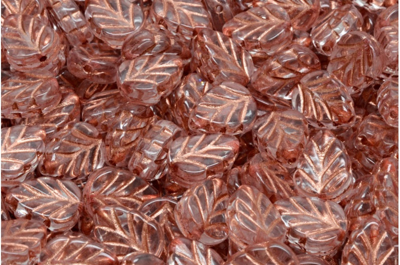 薄荷叶珠，水晶铜衬里（00030-54319），玻璃，捷克共和国