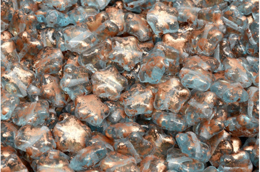 フラットスタービーズ、透明アクア 94402 (60000-94402)、ガラス、チェコ共和国