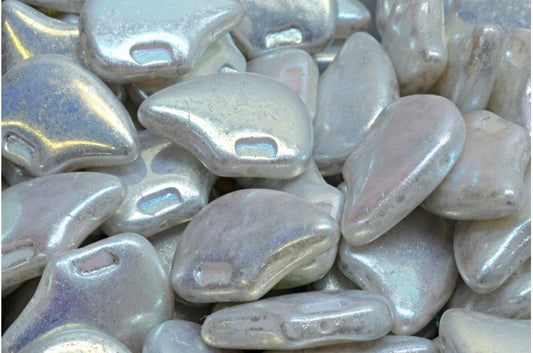 Polar Bear, White Ab Full (2X Side) Silver Gray (02010-28703-34301), Glass, Czech Republic