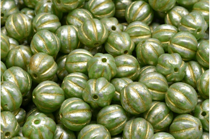 奥特莱斯 10克瓜珠，8 x 8毫米，R2532银溅金衬里（R2532-86700-54302），玻璃，捷克共和国