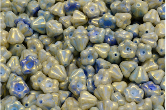 铃花珠，浅天蓝色 56902 (07314-56902)，玻璃，捷克共和国