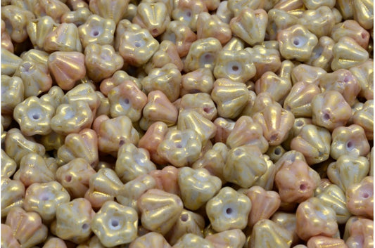 铃花珠，不透明淡紫色蓝色 56902 (37714-56902)，玻璃，捷克共和国