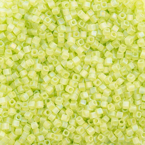 Miyuki Square Glass Beads, color 143FR, Japan