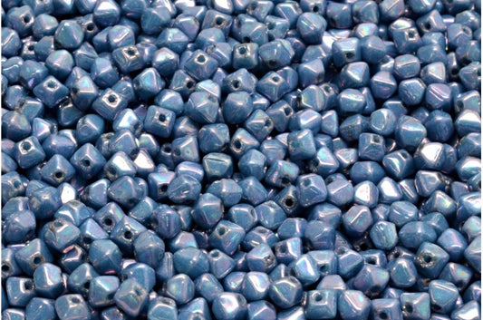 Bicone Beads, Blue Nebula (63010-15001), Glass, Czech Republic