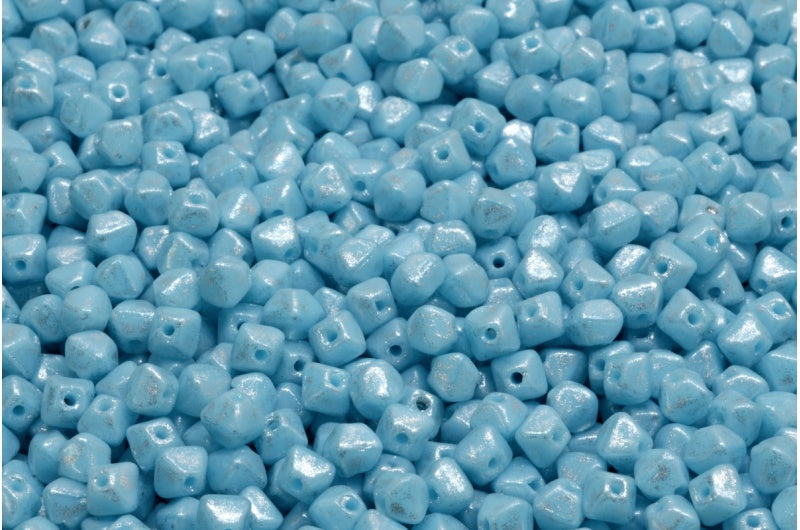 Bicone Beads, Blue 34301 (63010-34301), Glass, Czech Republic