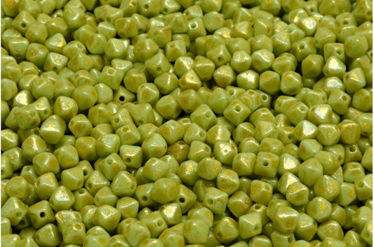 Bicone Beads, Turquise Light Yellow (63110-34302), Glass, Czech Republic