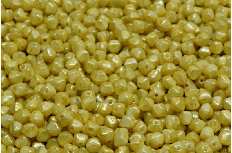 Bicone Beads, Light Blue Light Yellow (33000-34302), Glass, Czech Republic