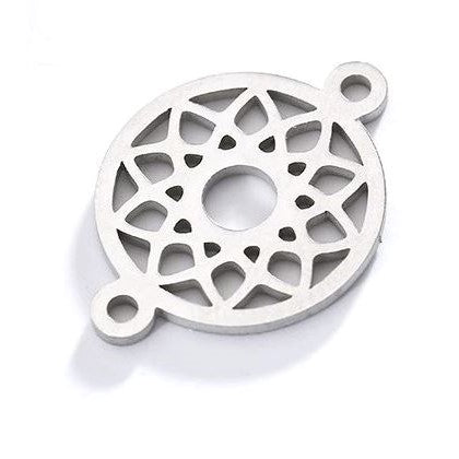 装飾品 - サハスラーラマンダラ、約16mm、ステンレススチール304