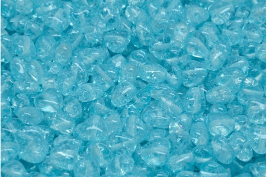 Herzperlen, Crystal Cracked Light Aqua Blue (00030-85500-34308), Glas, Tschechische Republik