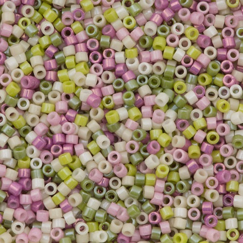 Miyuki Delica Glass Seed Beads, color MIX9024, Japan