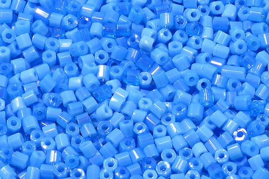 2-CUT Preciosa Ornela Rocailles Seed Beads, Blue (63030-60140), Glass, Czech Republic