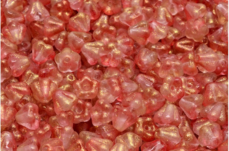 Bell Flower Beads, Crystal 542012 (00030-542012), Glass, Czech Republic