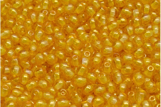 Round Druck Beads, Crystal 541007 (00030-541007), Glass, Czech Republic
