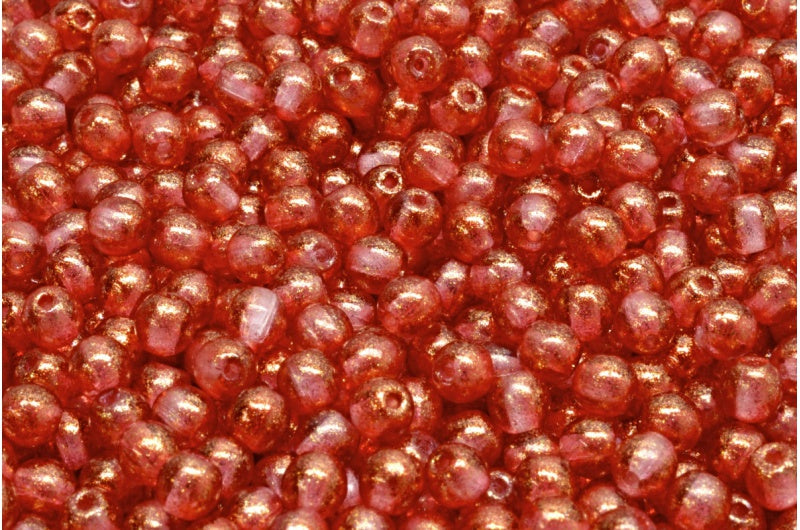 Round Druck Beads, Crystal 541011 (00030-541011), Glass, Czech Republic