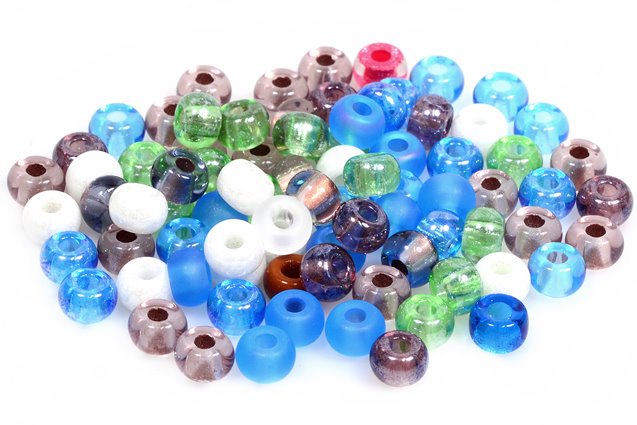 Rocailles Pressed Seed Beads, Mix (MIx-BAREV), Glass, Czech Republic