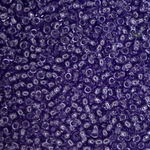 TOHO Round Glass Seed Beads, Transparent Sugar Plum (#19), Glass, Japan