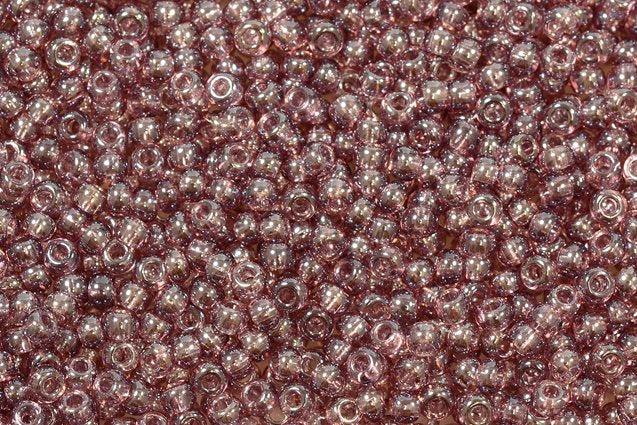 プレシオサ・オルネラ・ロカイユ・シードビーズ（ラウンド）、ライトアメジスト、スフィンクス（26010）、ガラス、チェコ共和国