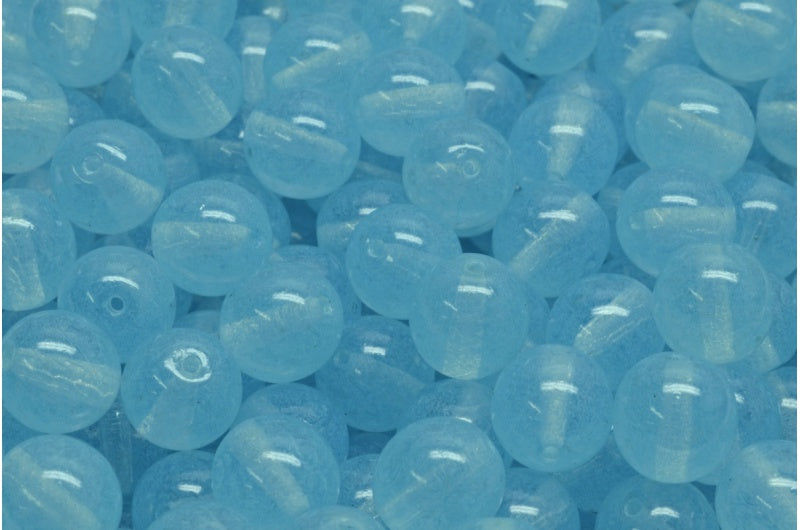 Round Druck Beads, Crystal 20016 (00030-20016), Glass, Czech Republic