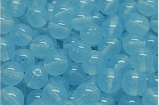 Round Druck Beads, Crystal 20016 (00030-20016), Glass, Czech Republic