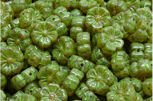 マロウフラワー、クリスタルトラバーチングリーンスポット（00030-86800-33311）、ガラス、チェコ共和国