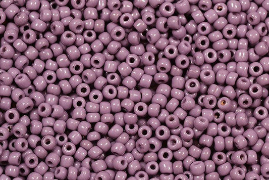 Round Preciosa Ornela Rocailles Seed Beads, Opaque Violet (23020), Glass, Czech Republic