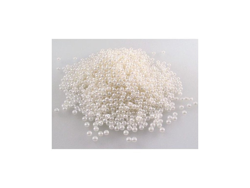 OUTLET 10 grams Rocailles Seed Beads Preciosa Ornela, 10/0, Beige Luster (47102), Glass, Czech Republic