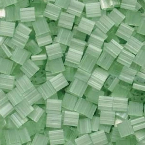 Miyuki Tila / Half Tila / Quater Tila 2-hole Beads, Silk Pale Green (TL2559), Glass, Japan