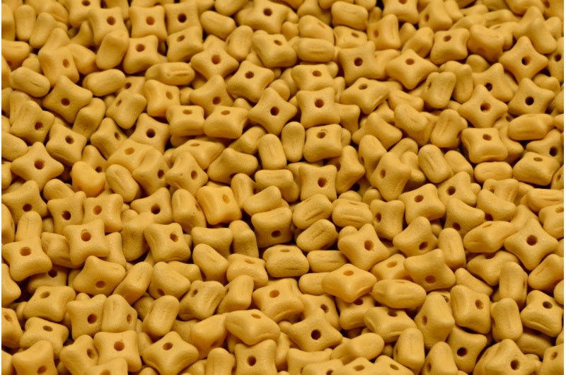 Orion Beads, White Opal Bright Dark Yellow Matte (02020-22M03), Glass, Czech Republic