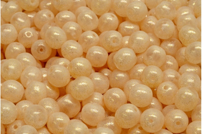 Round Druck Beads, Crystal 541014 (00030-541014), Glass, Czech Republic