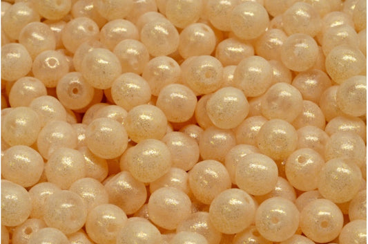 Round Druck Beads, Crystal 541014 (00030-541014), Glass, Czech Republic