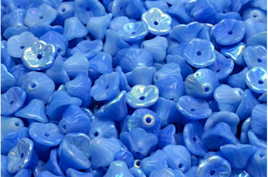 Bell Flower Cup Beads, 31400 Ab (31400-28701), Glass, Czech Republic