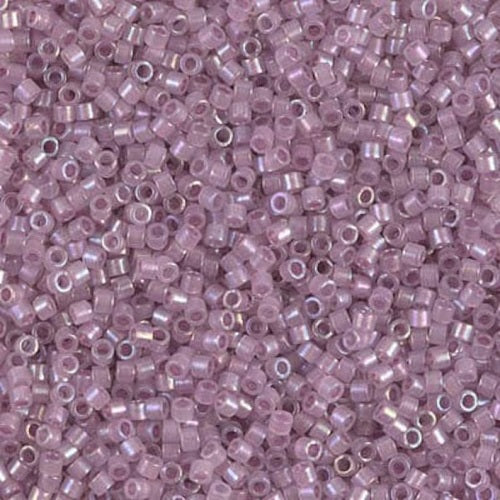 Miyuki DELICA 石质种子珠，闪亮兰花纹蛋白石 AB (DB1752)，玻璃，日本