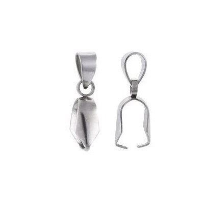 Pendand Bail, approx. 20 x 5 mm, Stainless Steel 304