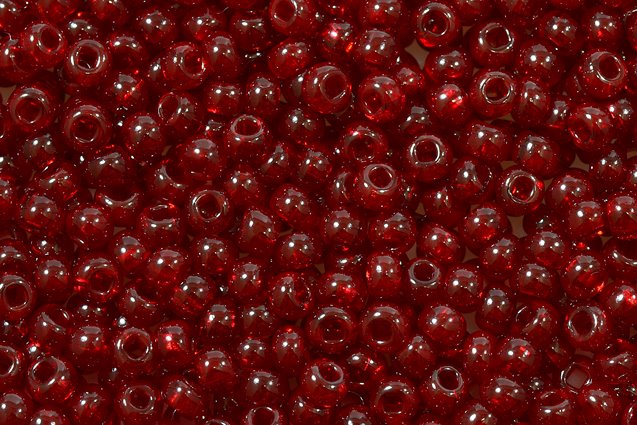 Round Preciosa Ornela Rocailles Seed Beads, Garnet (90120), Glass, Czech Republic