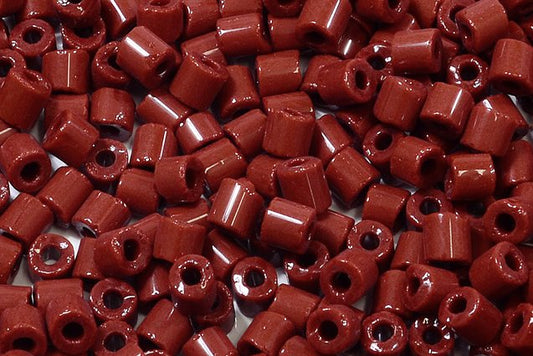 Bugles Preciosa Ornela Rocailles Seed Beads, Opaque Brown "Tango" (13600), Glass, Czech Republic