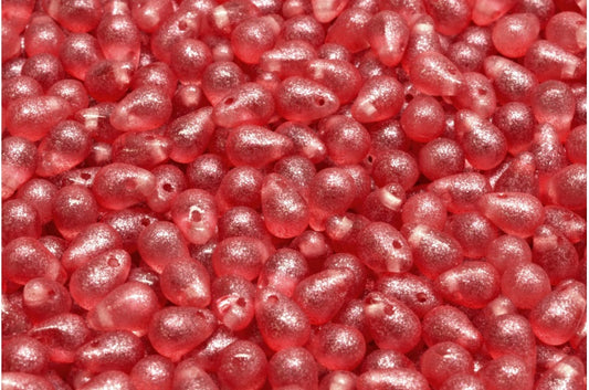 Drop Beads, Crystal Red (00030-542005), Glass, Czech Republic
